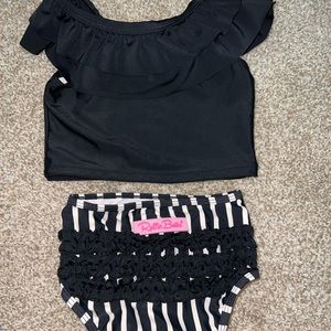 Rufflebutt toddler swimsuit like new